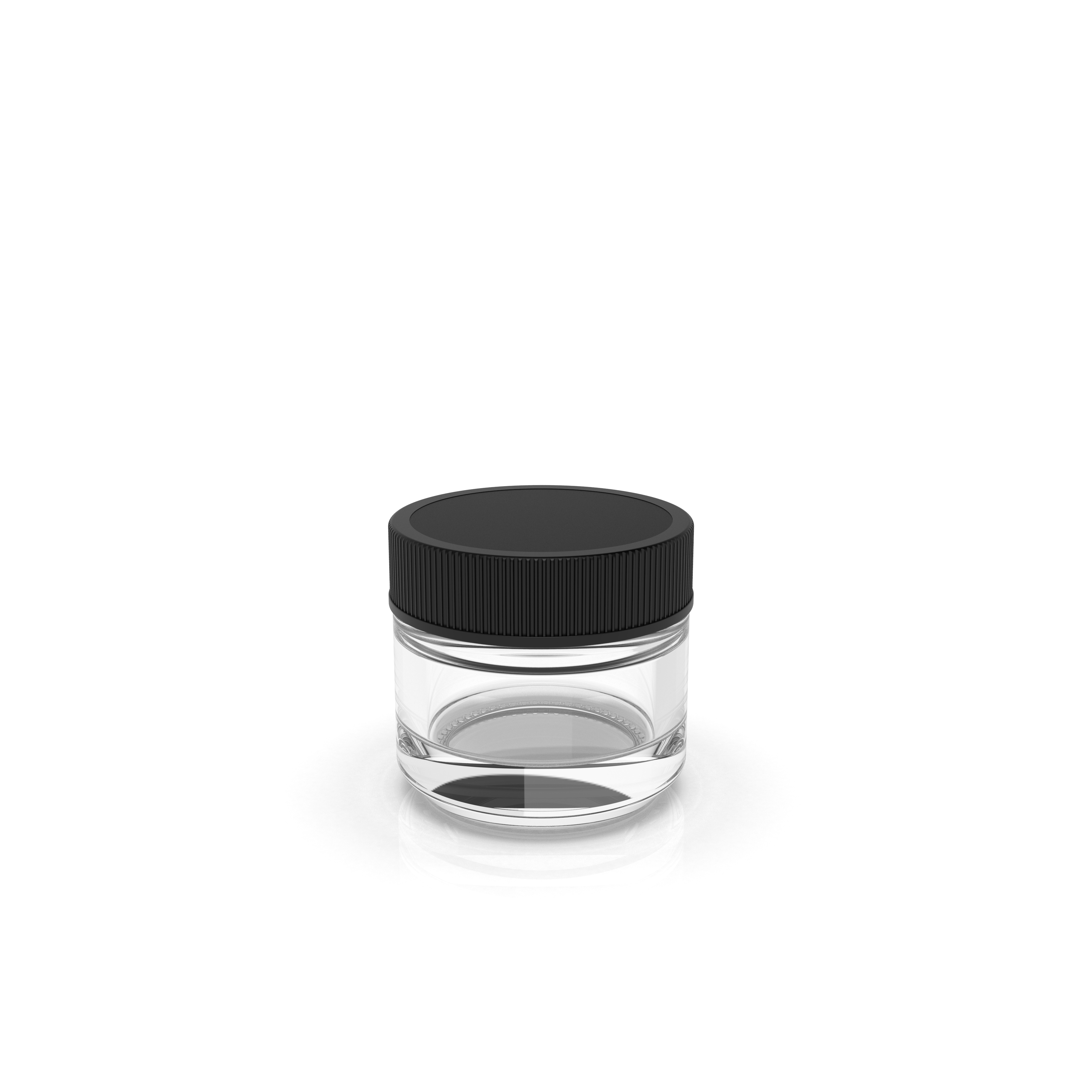 5 ml Glass Concentrate Container With Black Cap