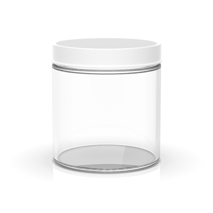 5 oz Clear White Glass Jars