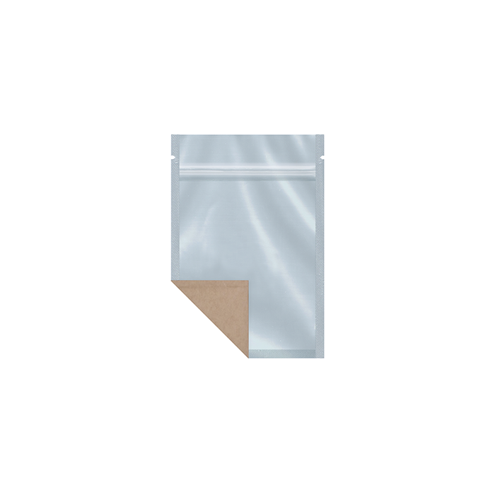 Eighth Ounce Clear/Kraft Barrier Bags