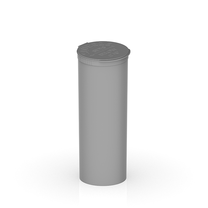 60 Dram Opaque Silver Child Resistant Pop-Top Bottles