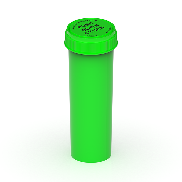60 Dram Lime Push & Turn Reverse Cap Bottles
