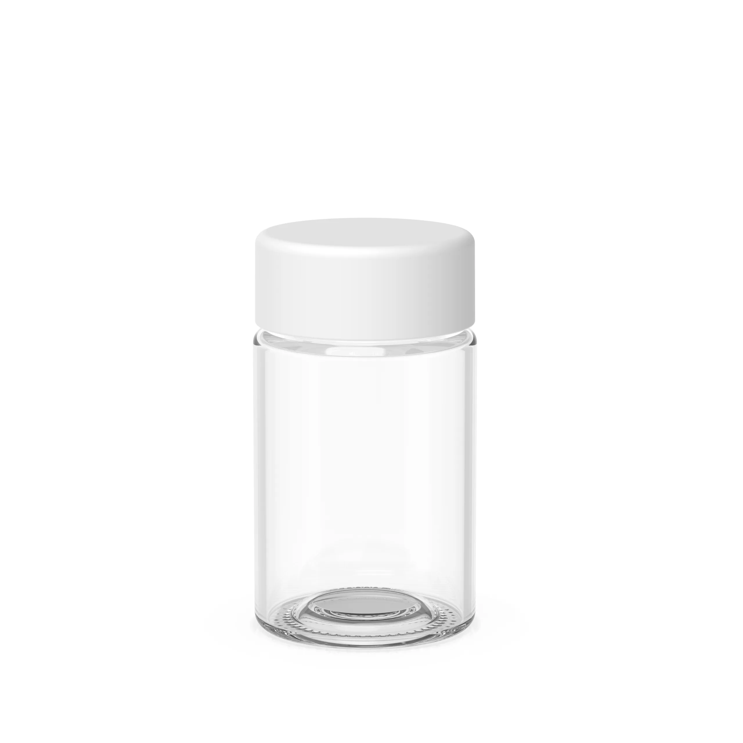 70 mm CR Glass Pre Roll Jar – Clear White