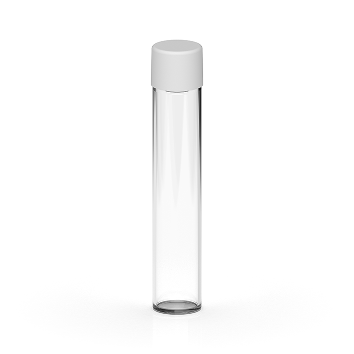 116 mm Clear White Glass Pre Roll Tube