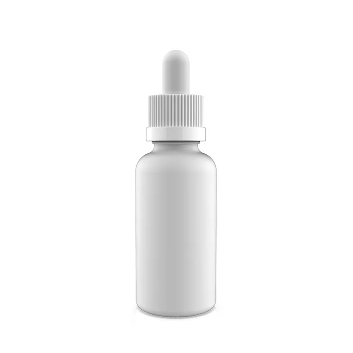 30 ml Child Resistant Matte White Tincture Bottles