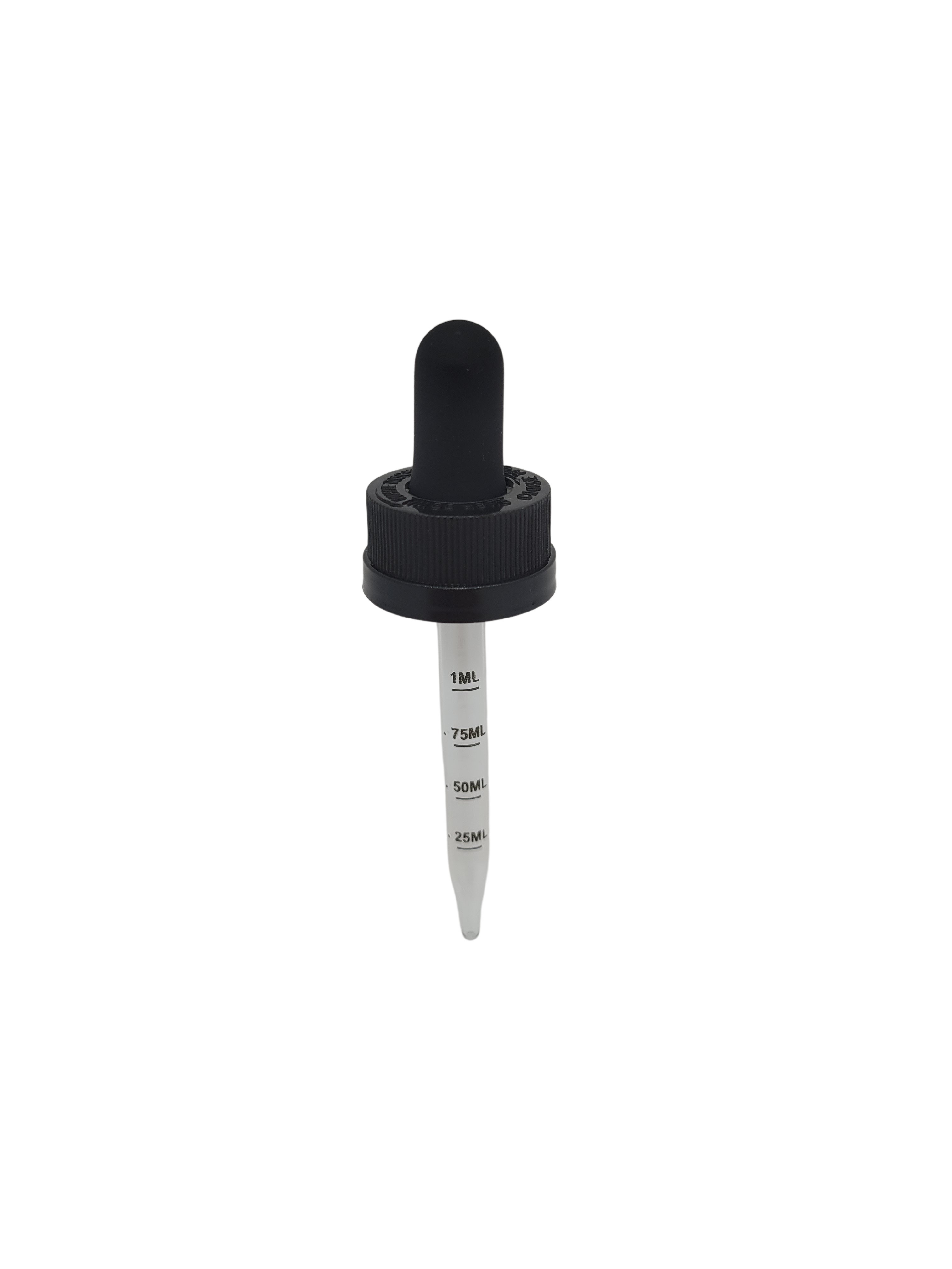 Black Cap and Black 1 ml Bulb