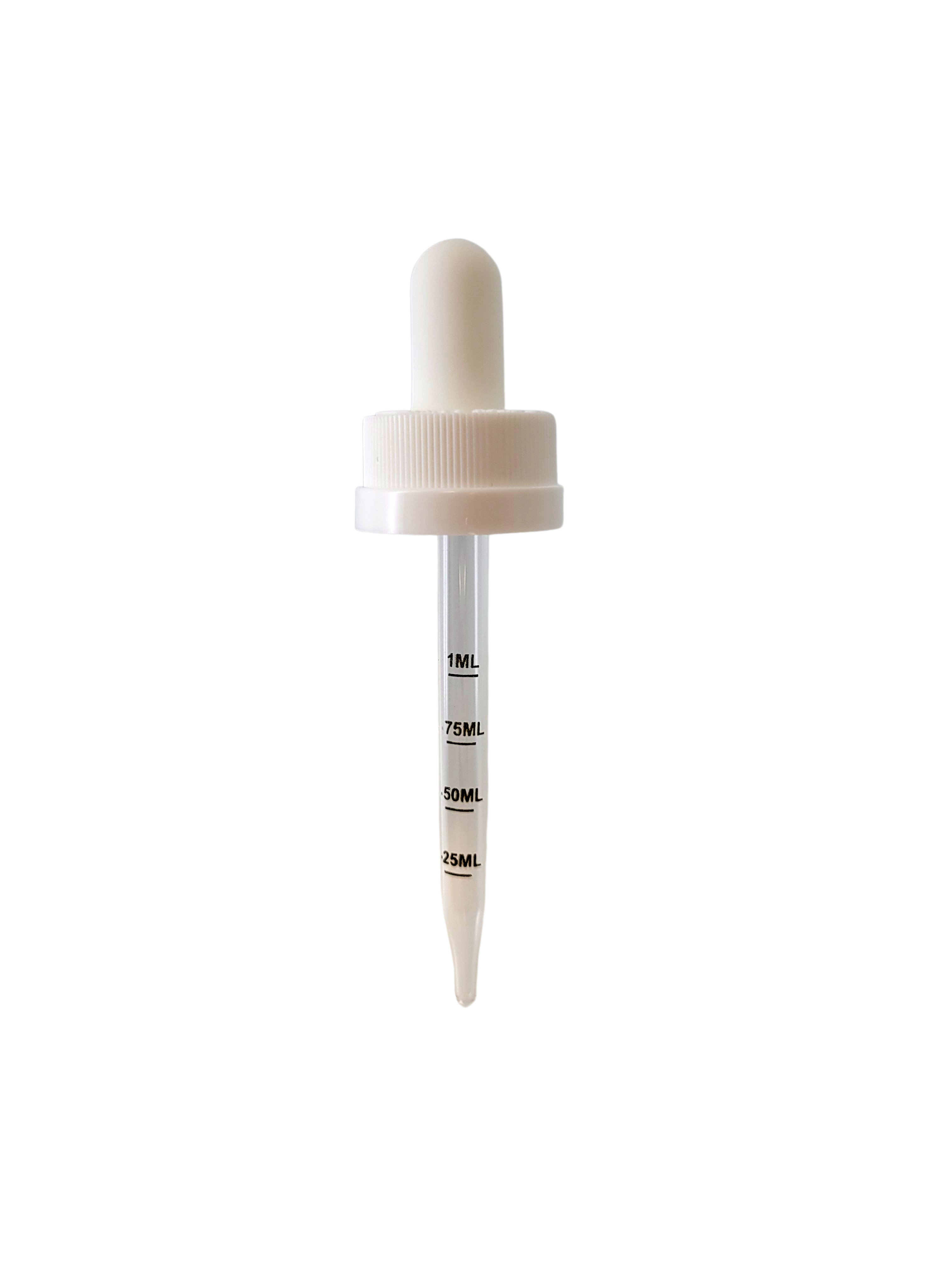 White Cap with White 1 ml Bulb