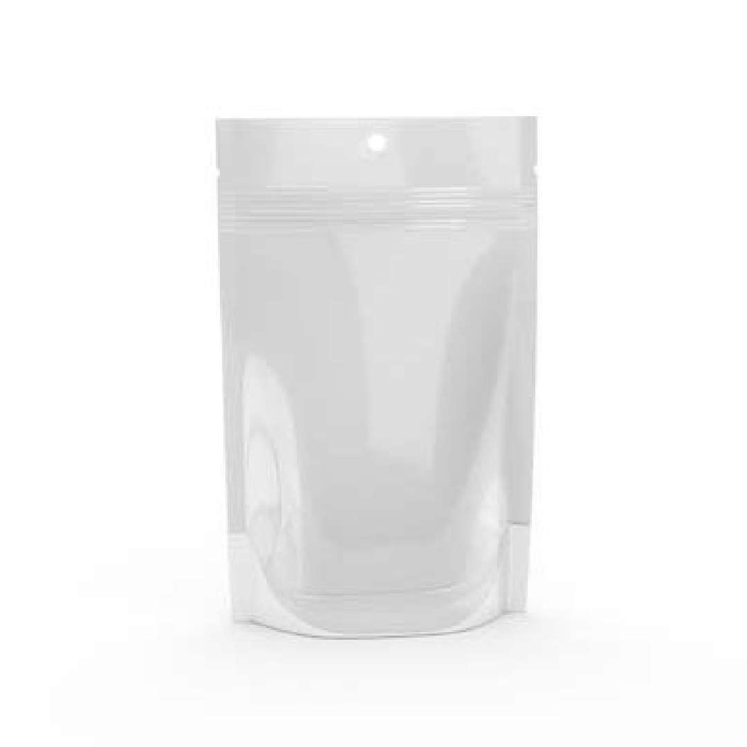 7 Standard Zipper Barrier Bag – White
