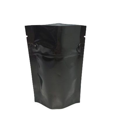 1/8 oz – 3.5″ x 5.5″ x 2″ Child Resistant Pouch – Black Gloss