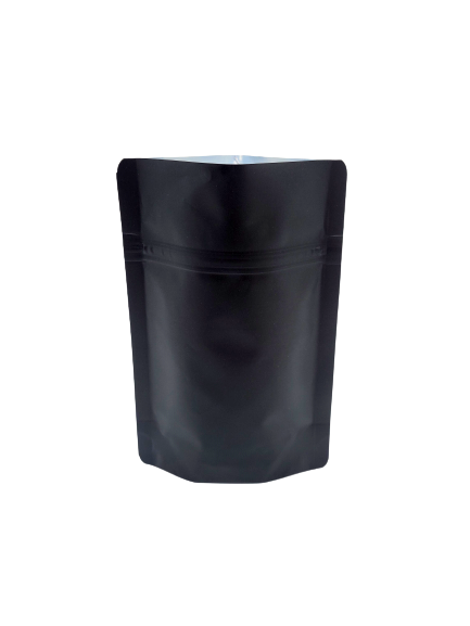 1/4 oz – 4″ x 6″ x 2″ Soft Touch Standard Zipper Pouch – Black