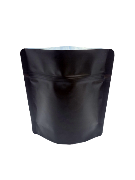 1/4 oz – 5″ x 5.5″ x 2″ Soft Touch Standard Zipper Pouch – Black