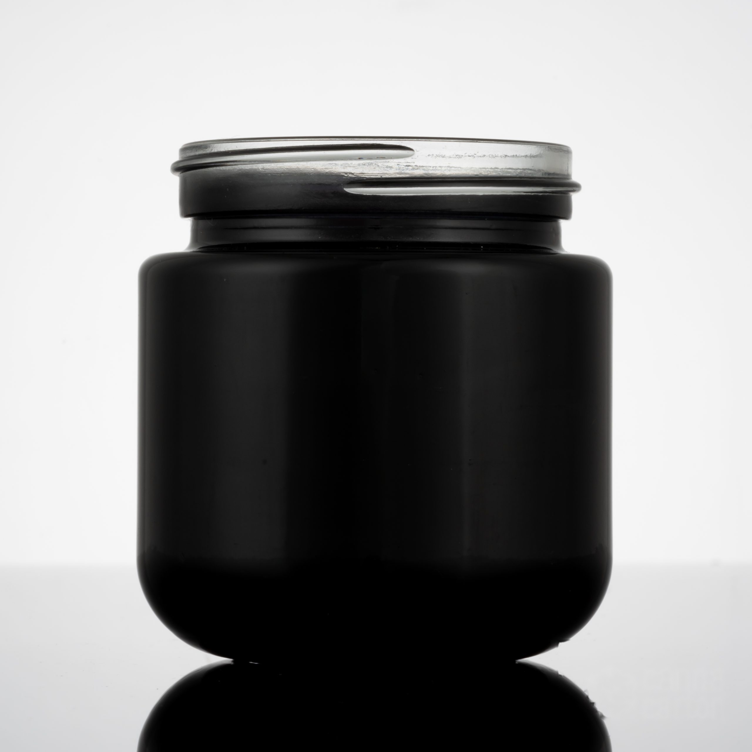 30 Dram Round Base Jar – Gloss Black – CR