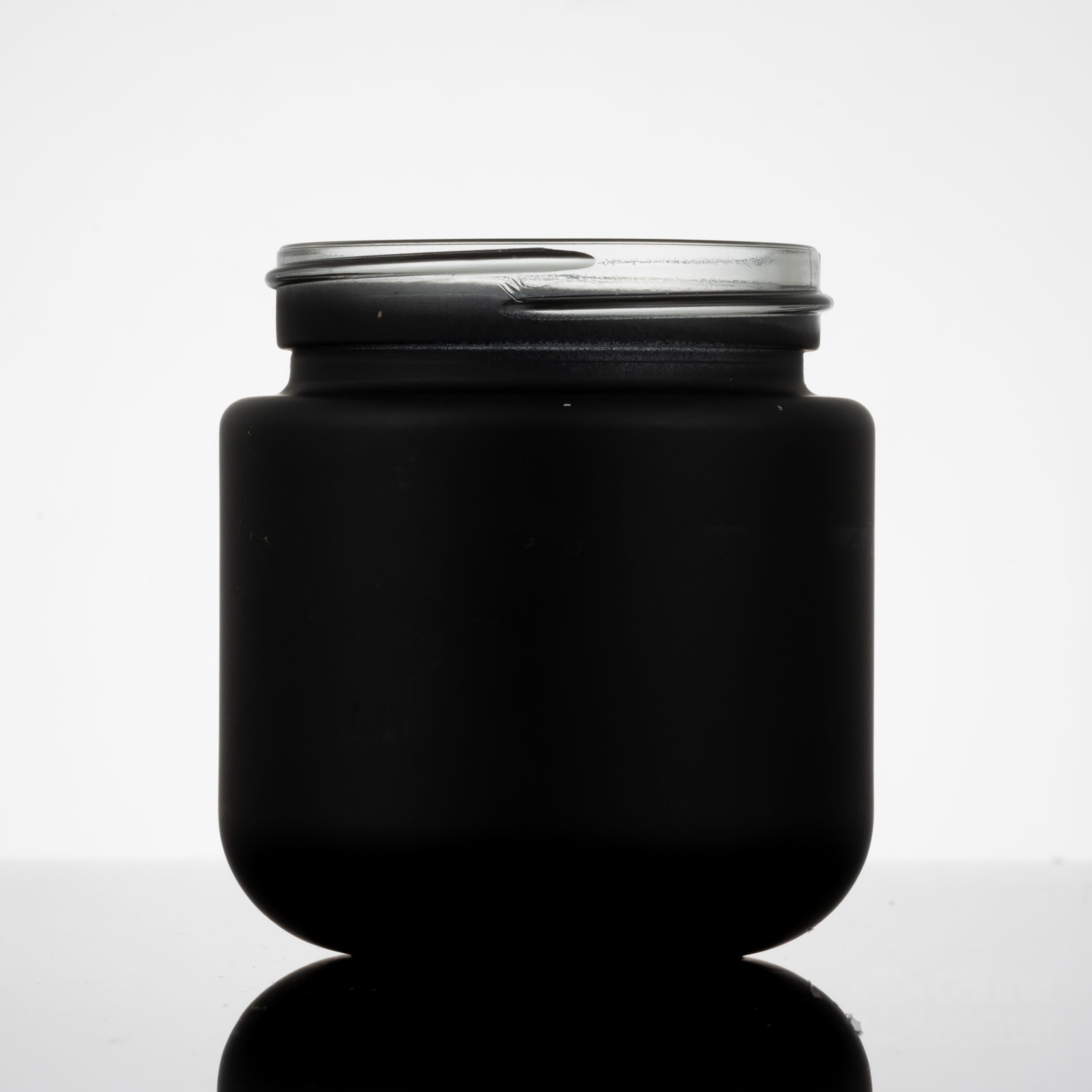 30 Dram Round Base Jar – Matte Black – CR