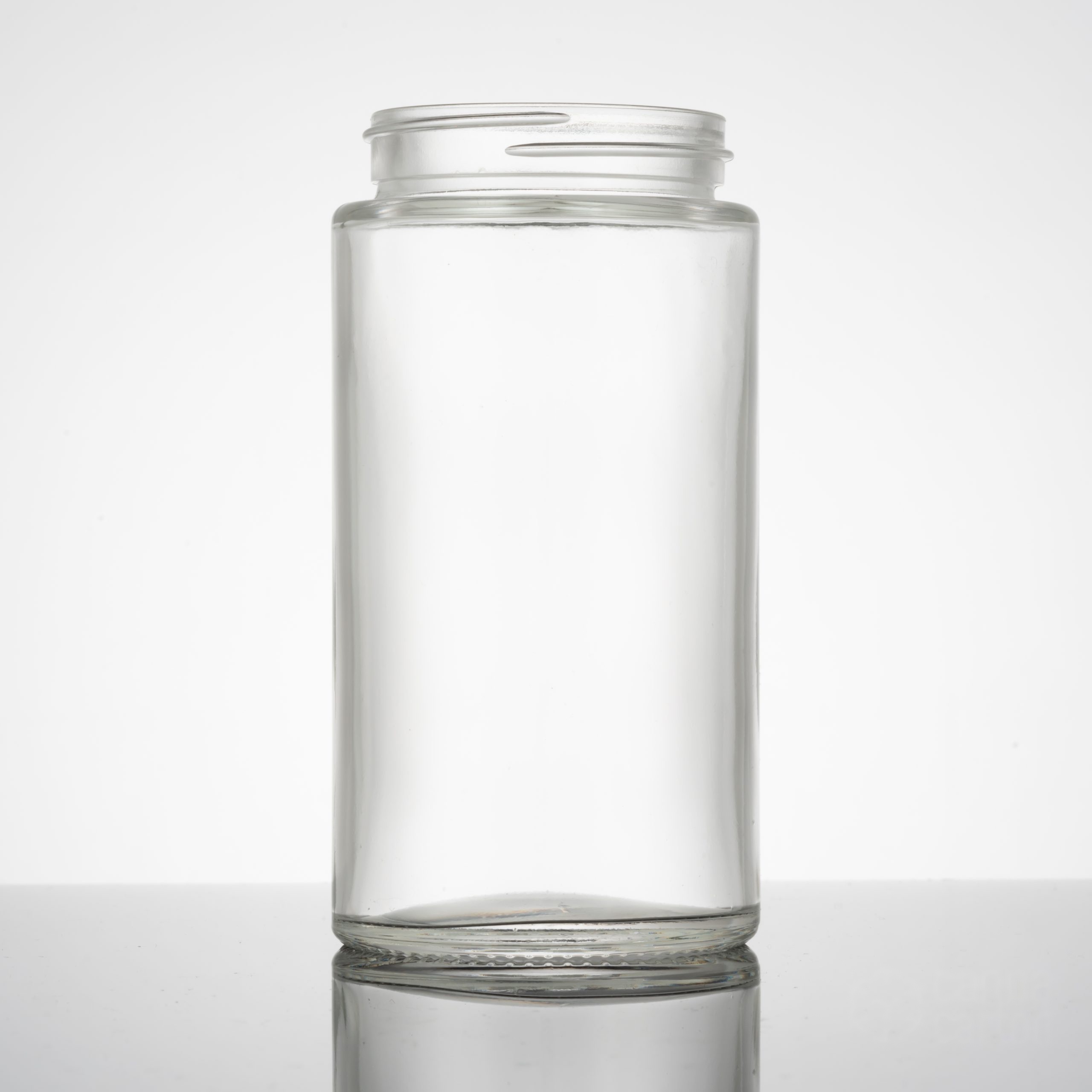 60 dram Flush Fitting Straight Sided Glass Jar – Clear