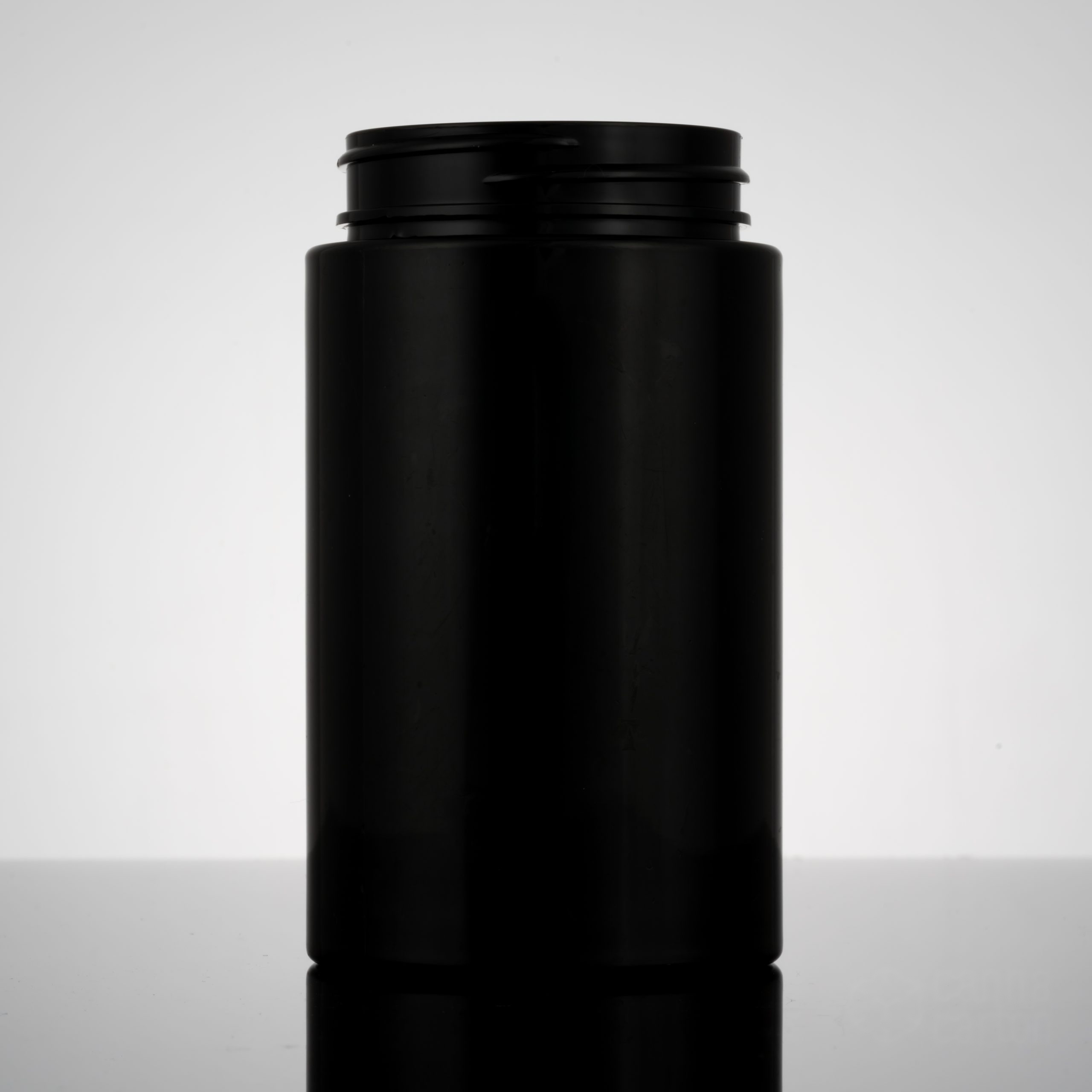 60 dram Straight Sided Plastic Jar – Black