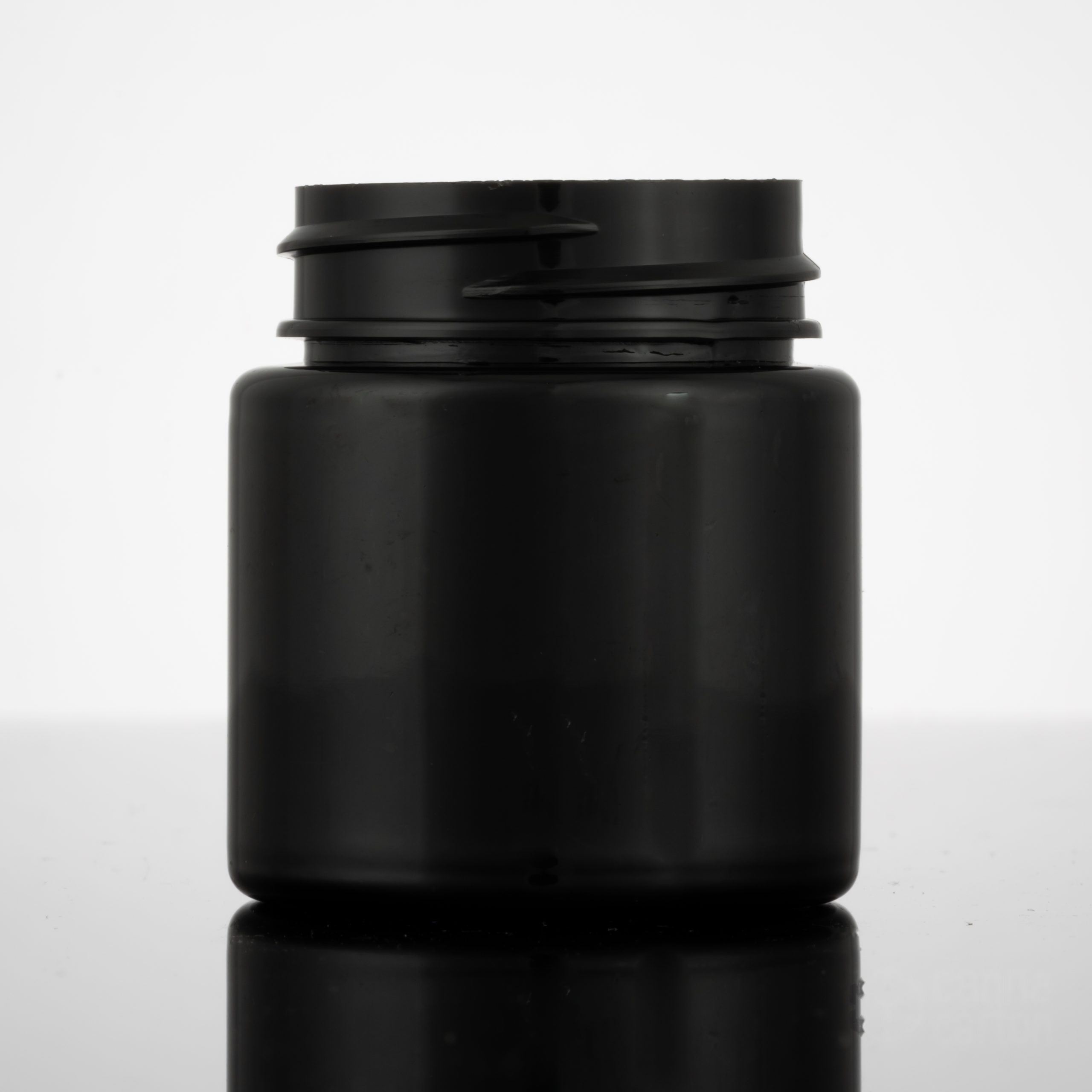 1 gram Straight Sided Plastic Jar – Black