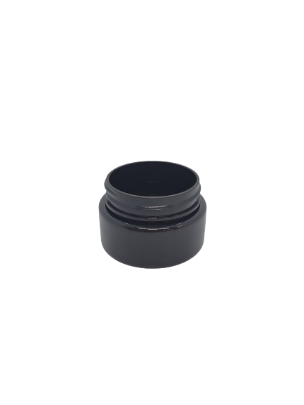 2 oz Straight Sided Plastic Jar – Black