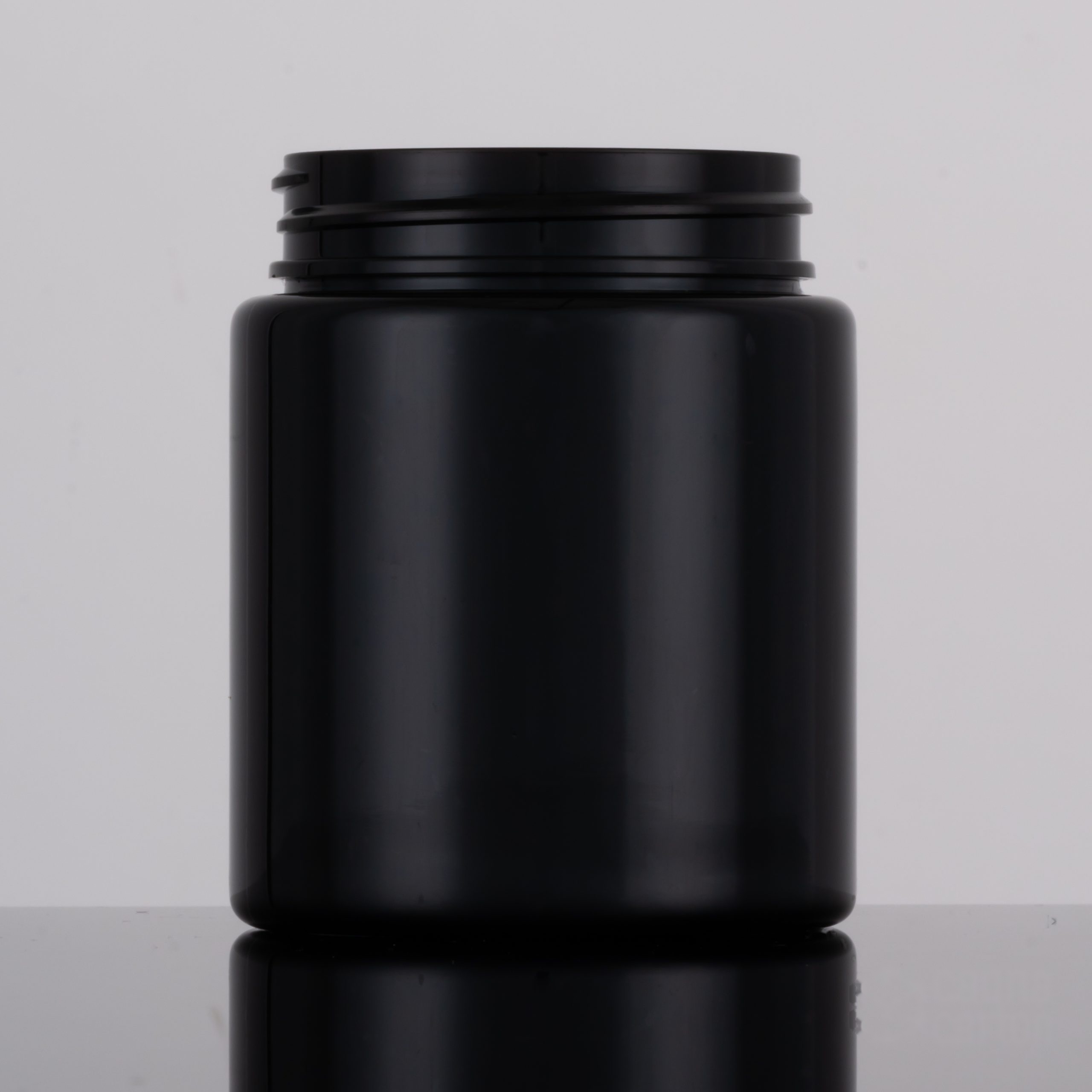 40 dram Straight Sided Plastic Jar – Black