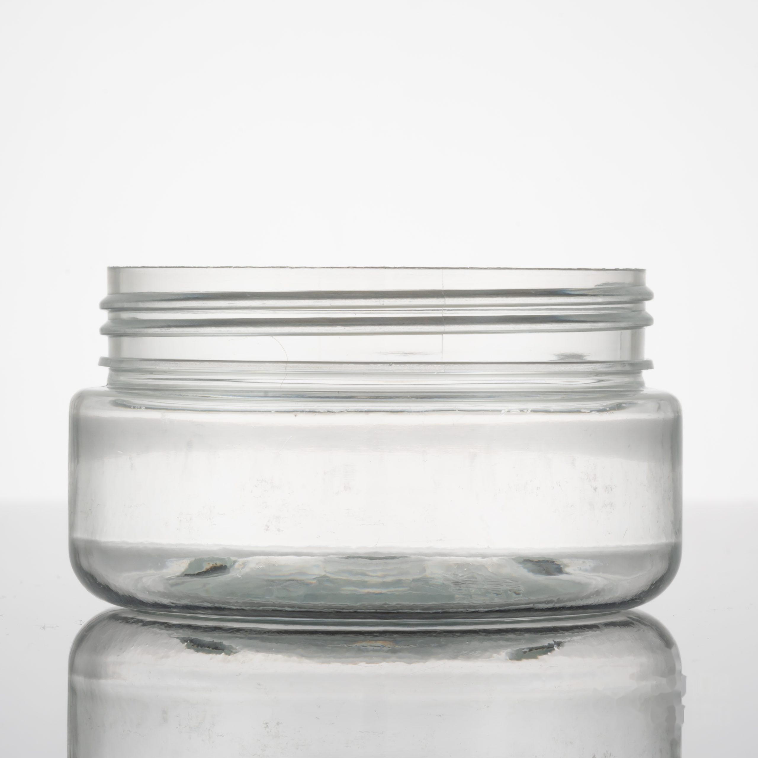 30 dram PET Plastic Wide Mouth Straight Sided Jar – Clear