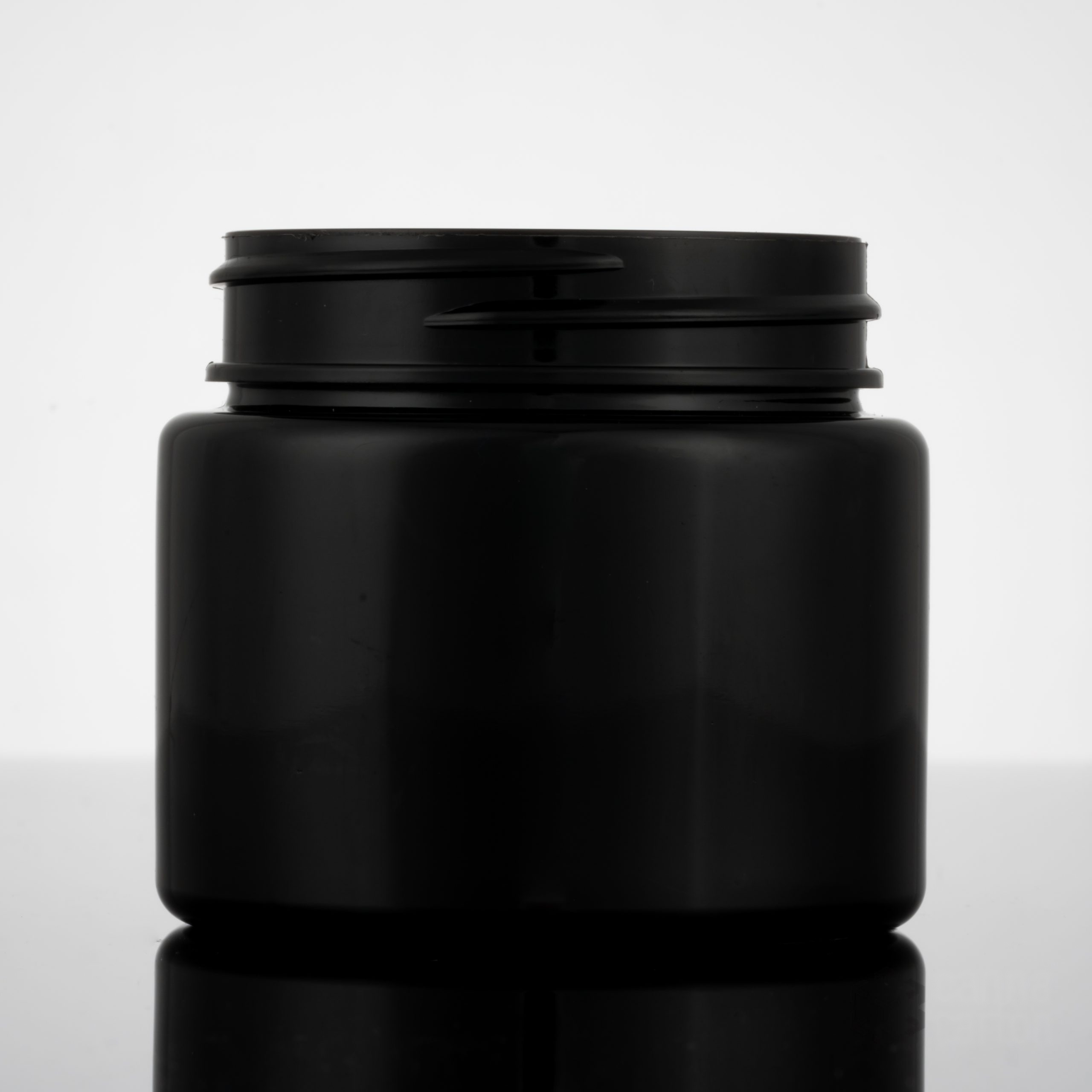 30 dram Straight Sided Plastic Jar – Black