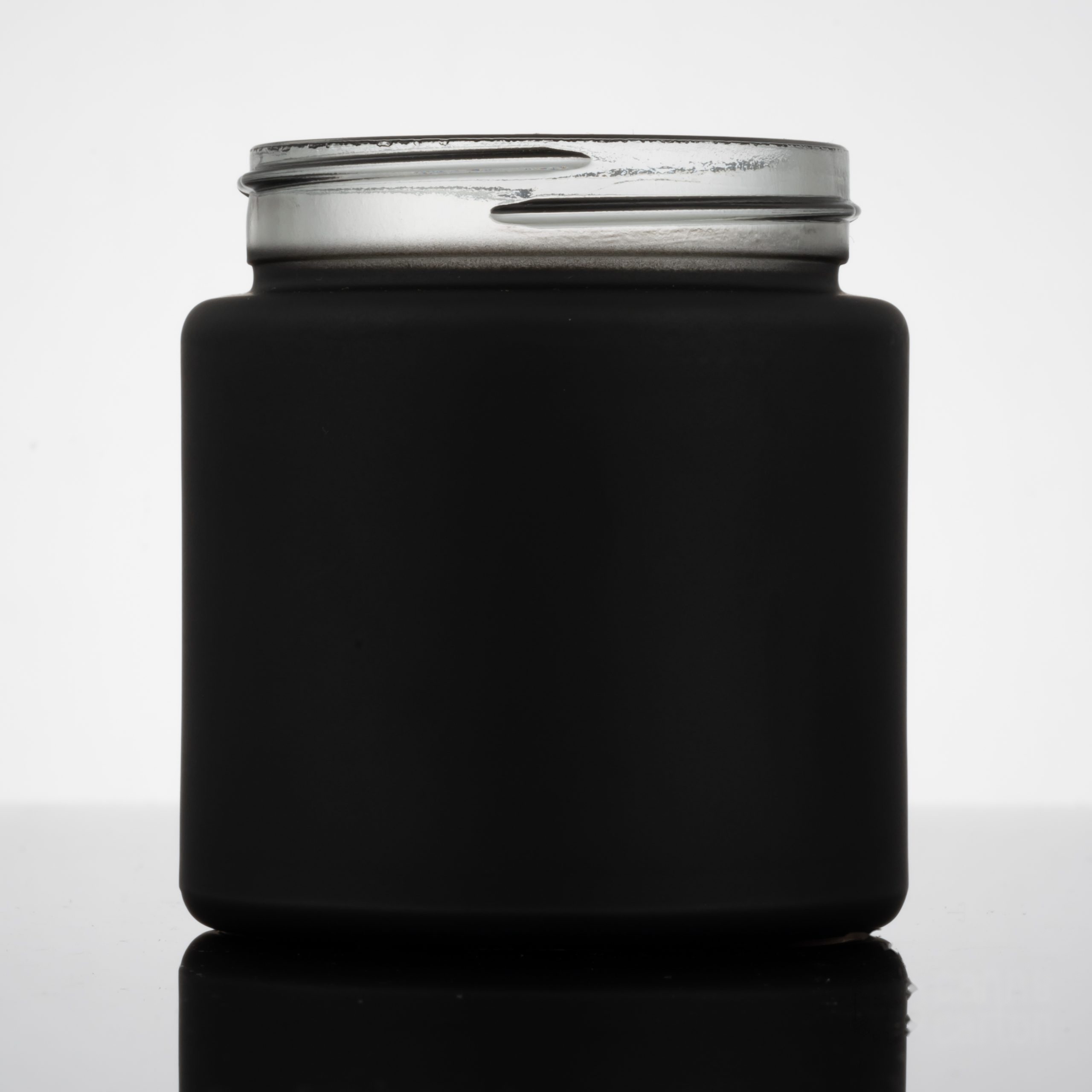 30 dram Straight Sided Glass Jar – Matte Black
