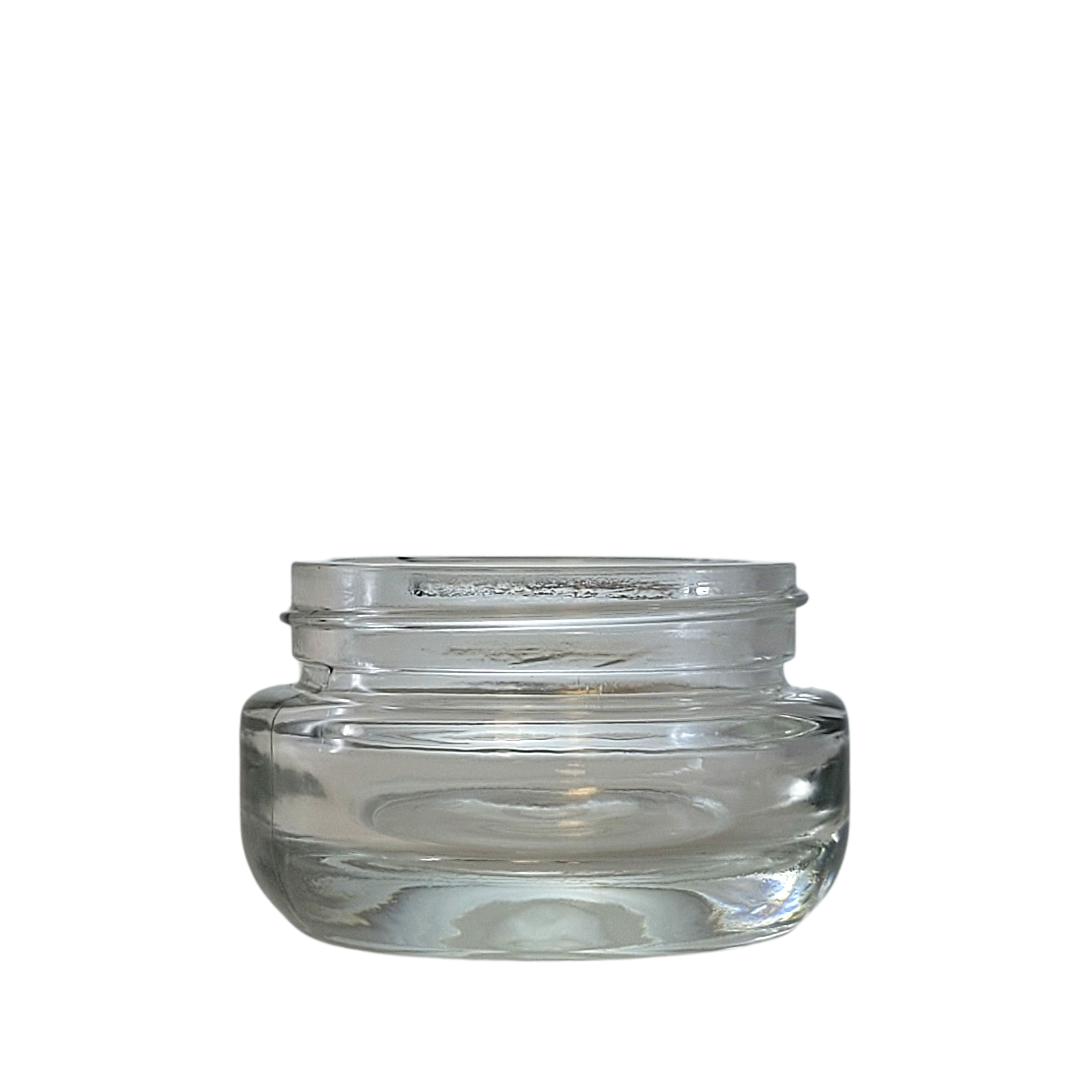 1 oz Round Base Glass Jar – Clear