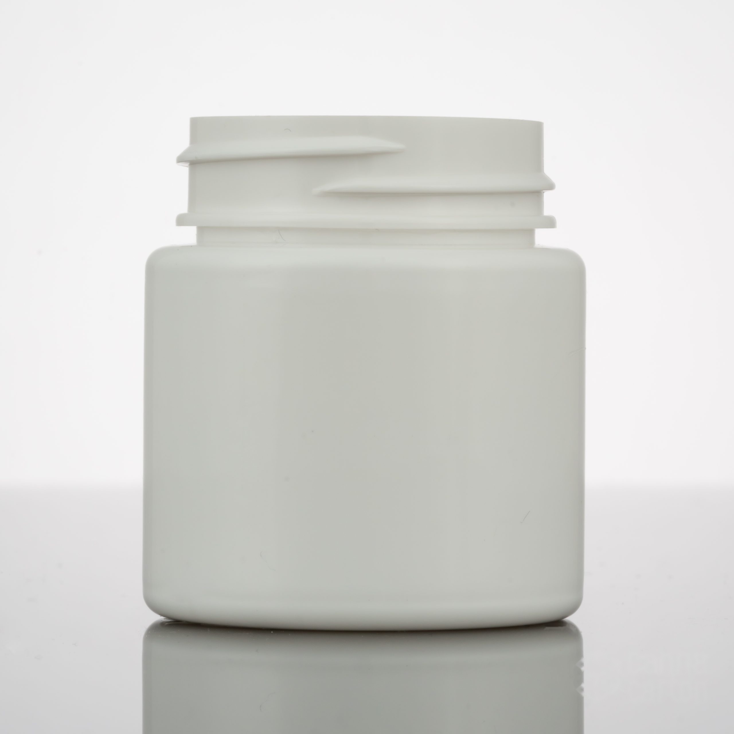 1 gram Straight Sided Plastic Jar – White