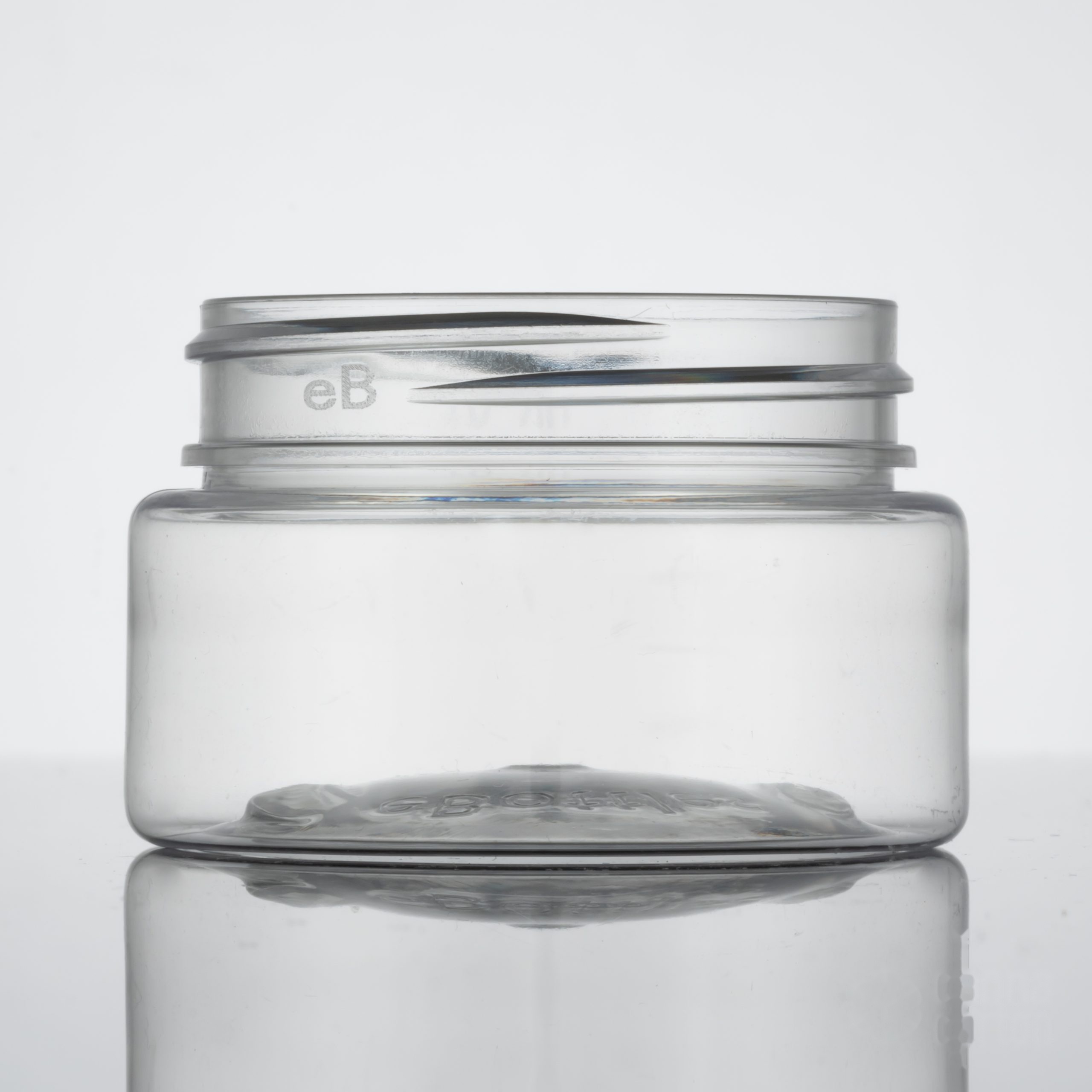 2 oz Straight Sided Plastic Jar – Clear