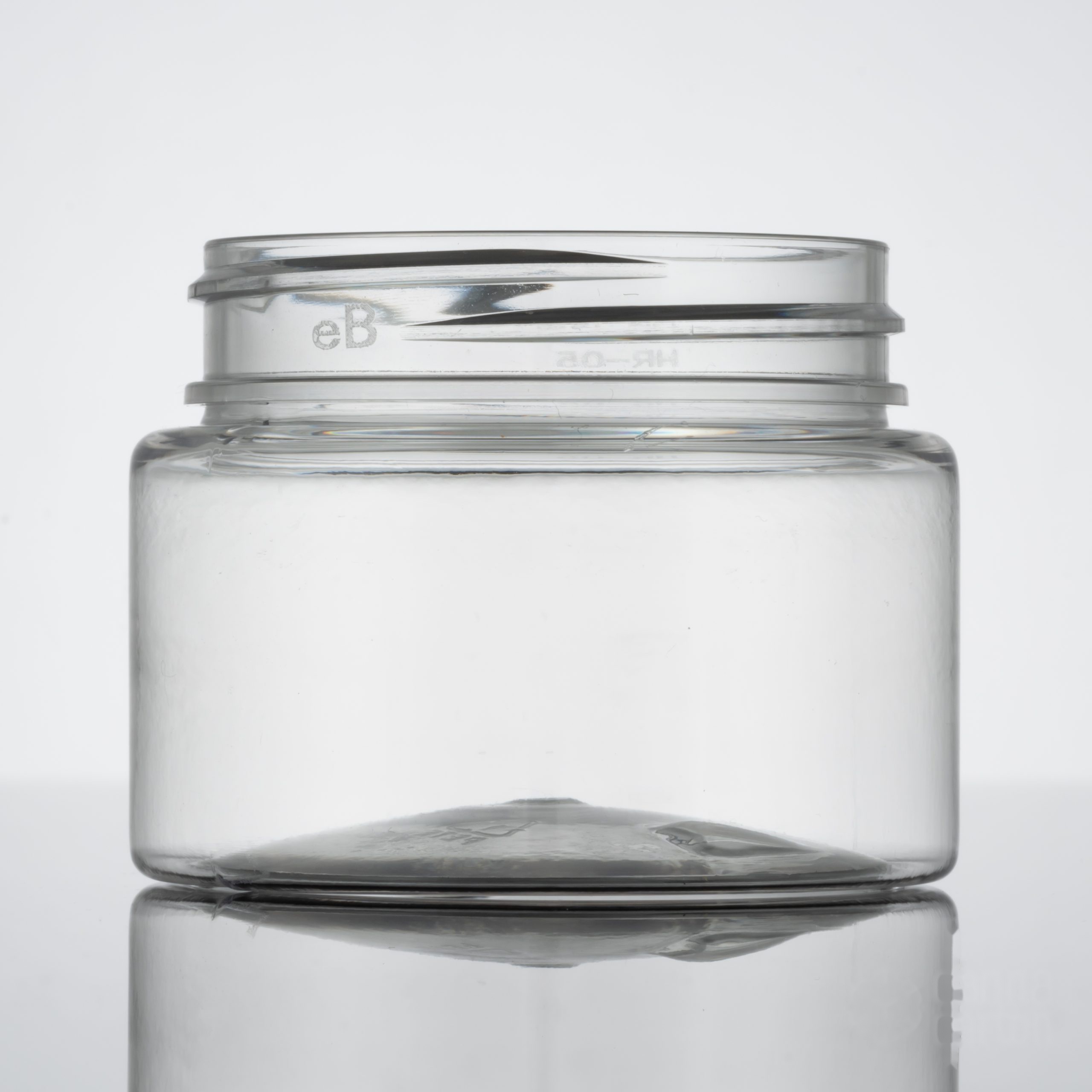20 dram Straight Sided Plastic Jar – Clear