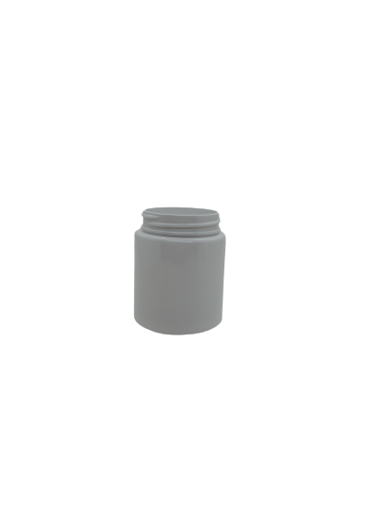 40 dram Straight Sided Plastic Jar – White