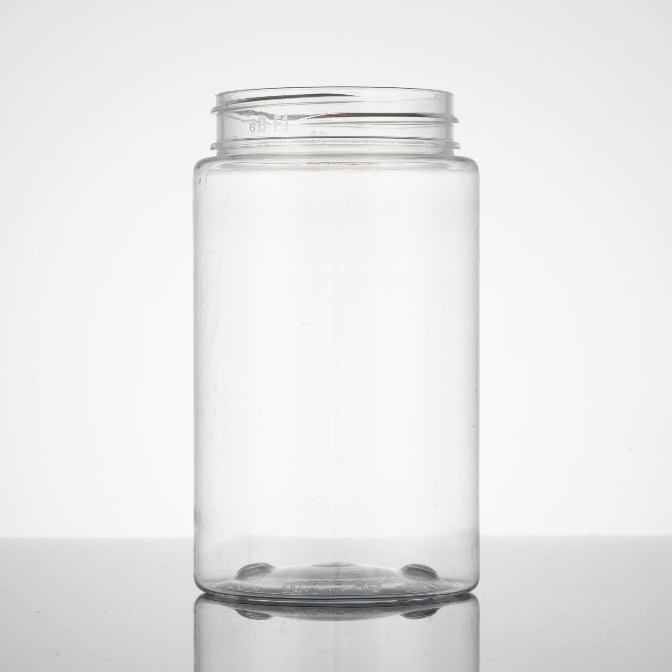60 dram Straight Sided Plastic Jar – Clear