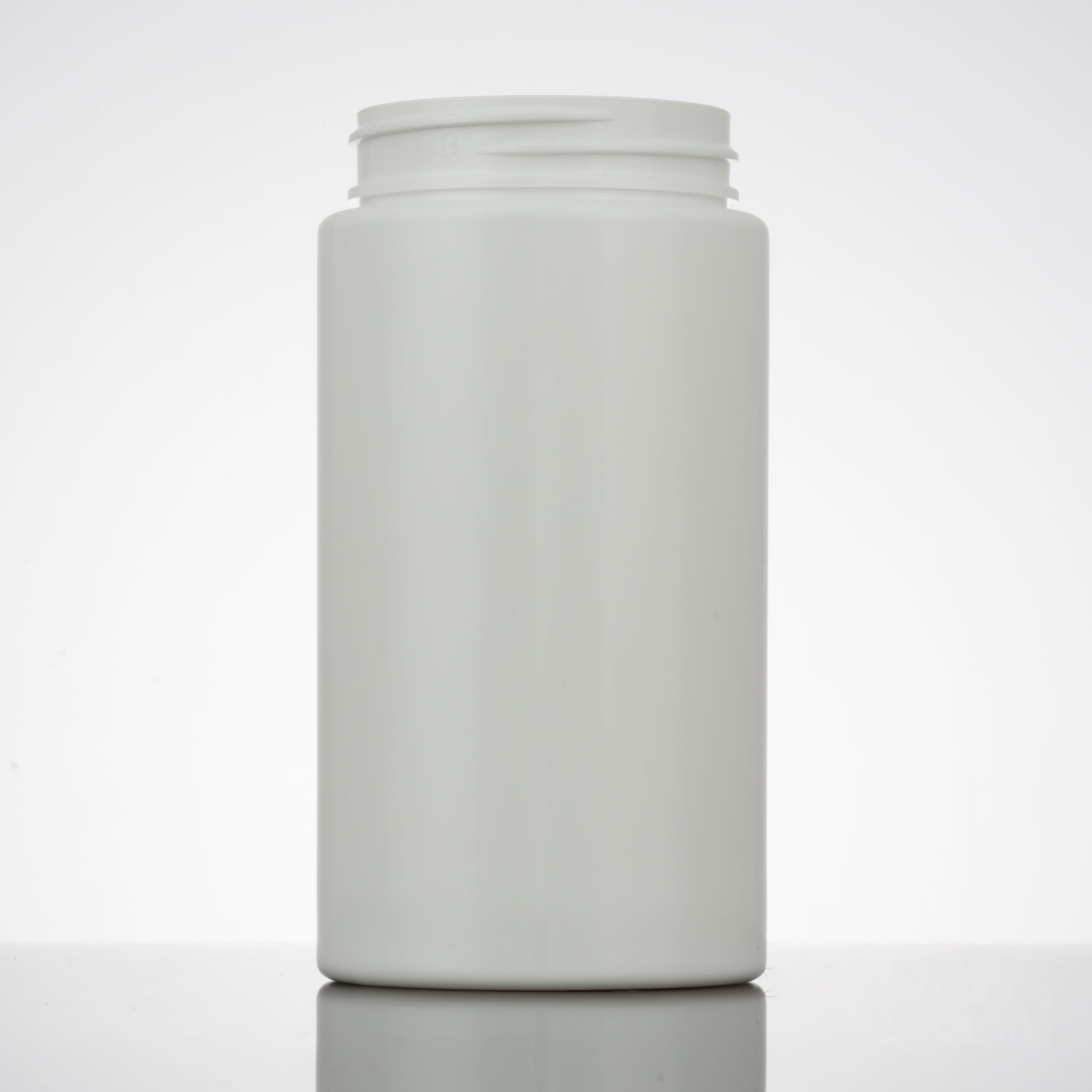 80 dram Straight Sided Plastic Jar – White
