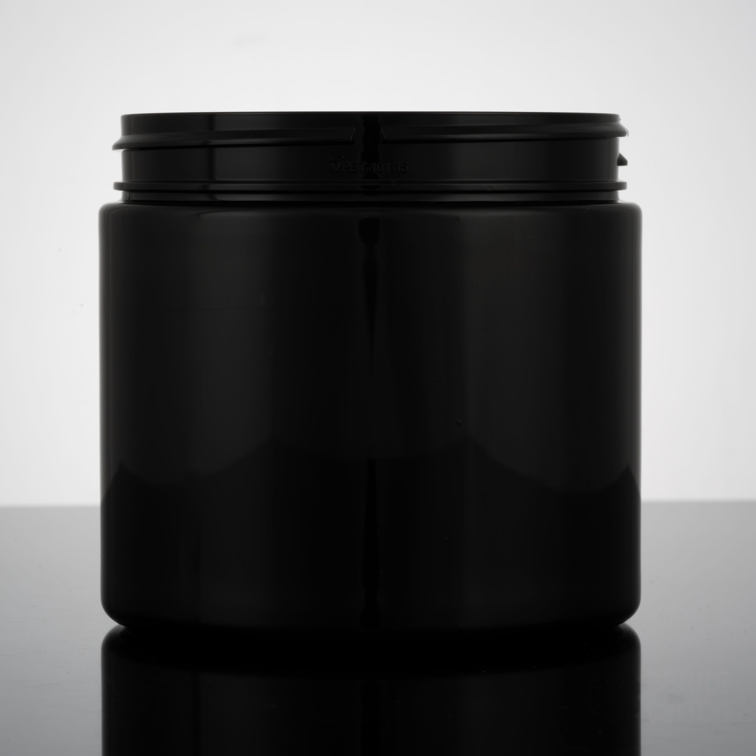 16 oz Straight Sided Jar – Black