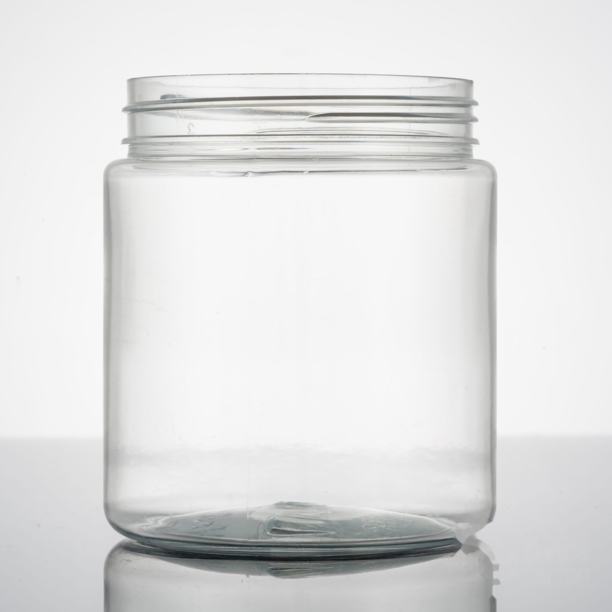 8 oz PET Plastic Wide Mouth Straight Sided Jar – Clear