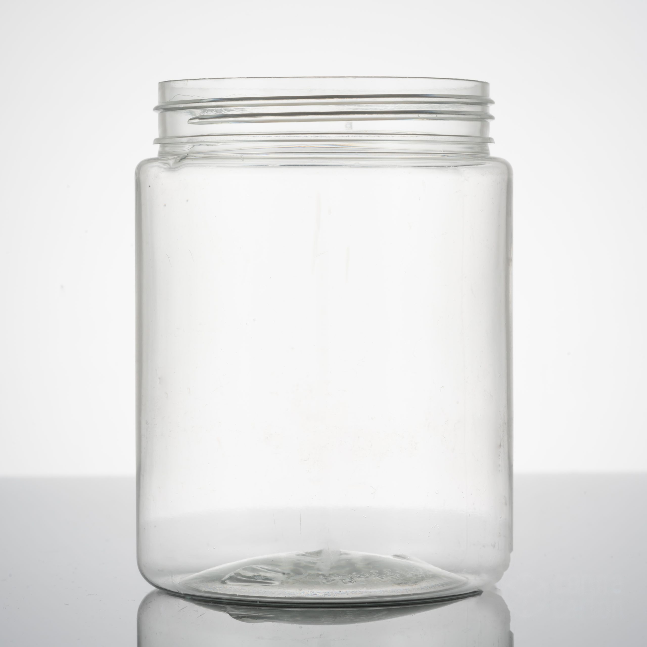 10 oz PET Plastic Wide Mouth Straight Sided Jar – Clear