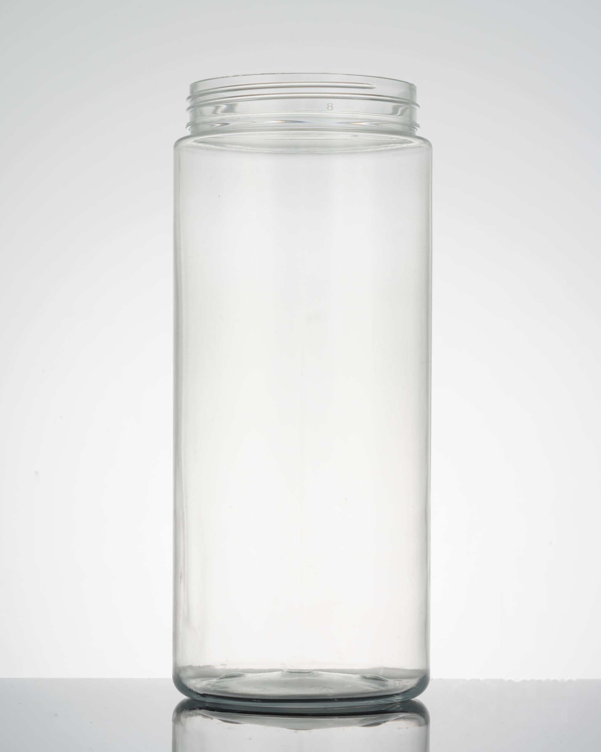 20 oz PET Plastic Wide Mouth Straight Sided Jar – Clear