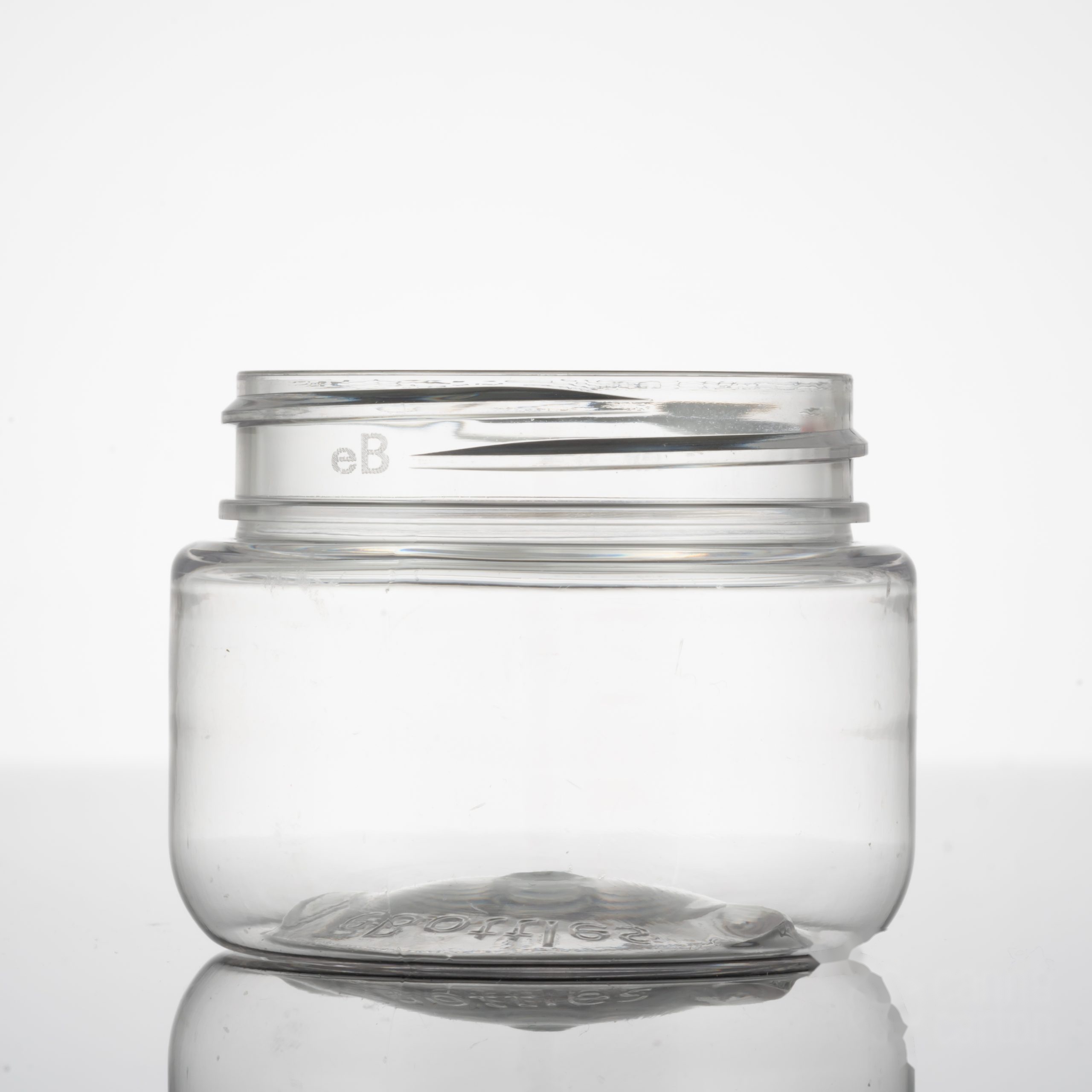 20 dram Round Bottom Plastic Jar – Clear