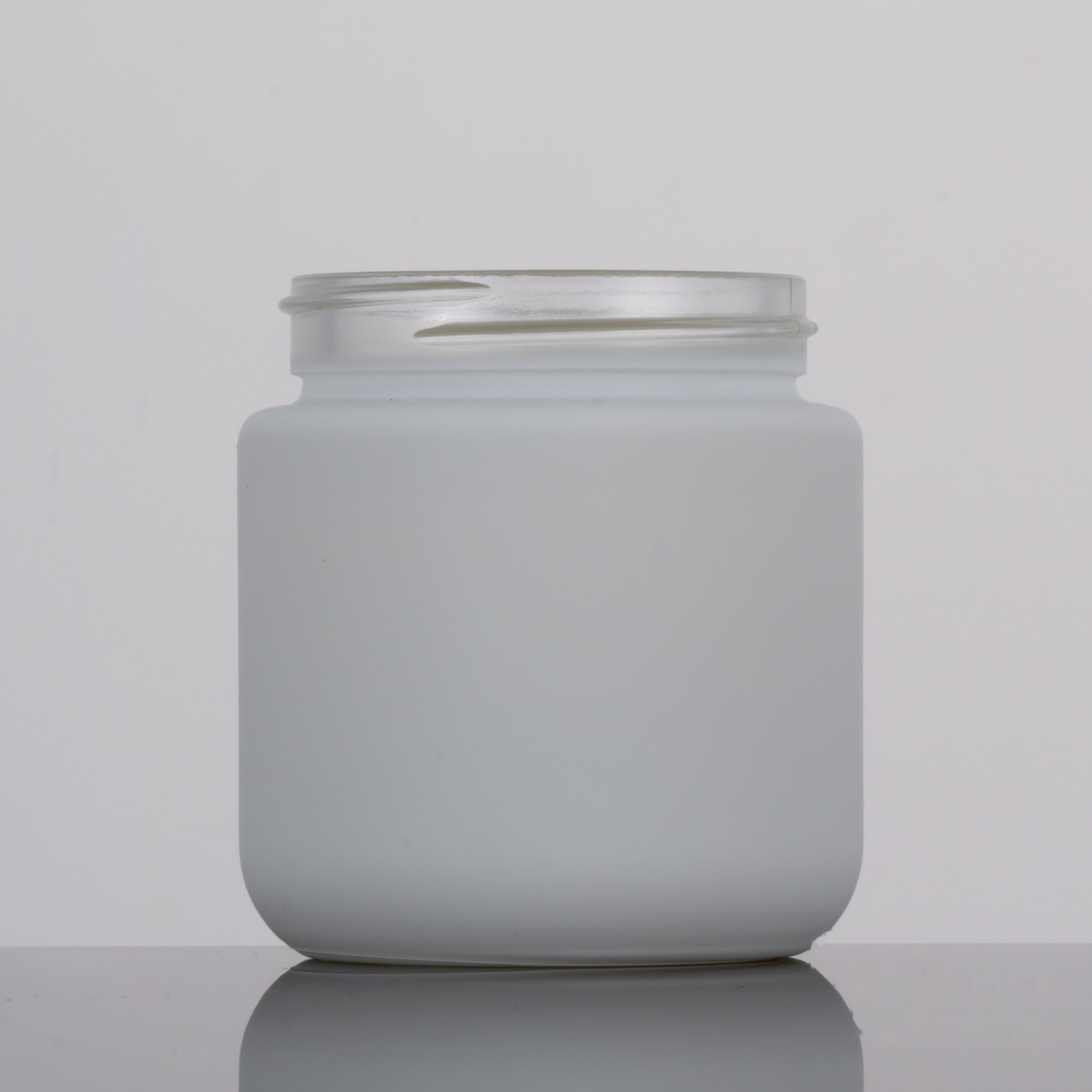 30 dram Round Base Glass Jar – Matte White