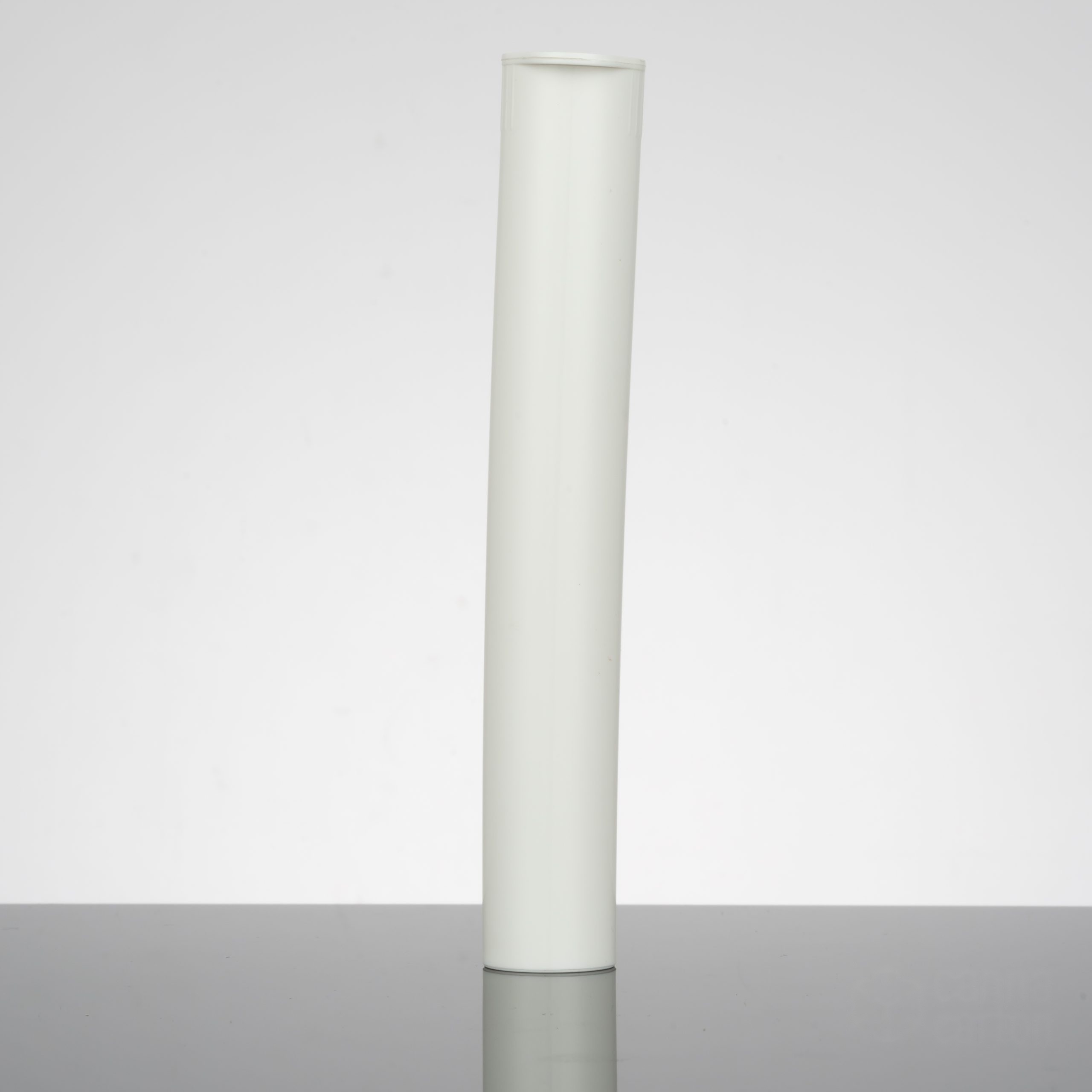120 mm Plastic Pop-Top Tube – White
